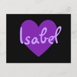 Isabel im Lila Postkarte