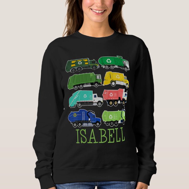 Isabell Trash Truck For Kids Collector Ecologist G Sweatshirt (Vorderseite)