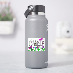 Isabella - Der Name Isabella Whimsical Zeichnend Aufkleber