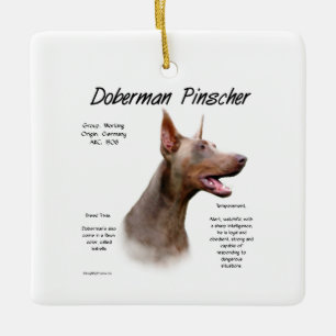 Isabella Doberman History Keramikornament