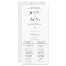 Isabella Einfaches Script Christlich Wedding Progr