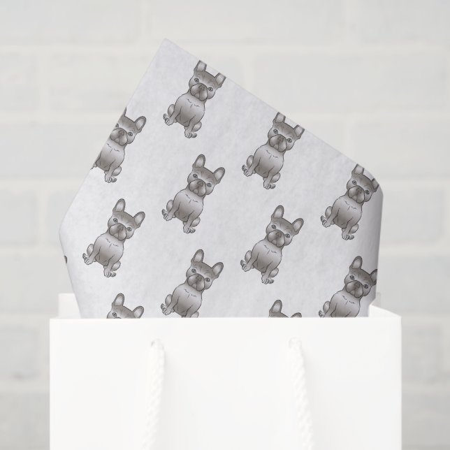 Isabella French Bulldog / Frenchie Dog Pattern Seidenpapier (Geschenktüte)
