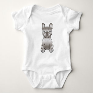 Isabella French Bulldog Frenchie Niedlicher Cartoo Baby Strampler