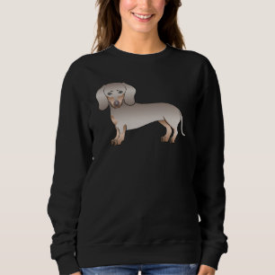 Isabella und Tan glatthaarig Dachshund Hund Design Sweatshirt