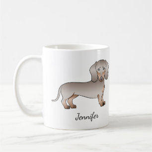 Isabella und Tan Kurz Hair Dackel Hund und Name Kaffeetasse