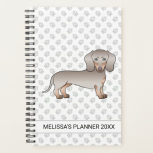 Isabella und Tan Kurze Haare Dackel Hund und Text Planer