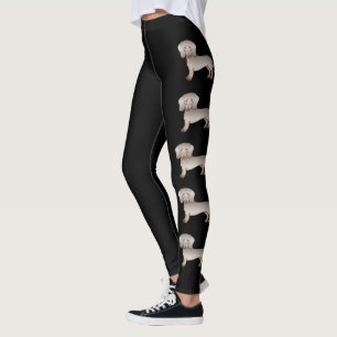 Isabella und Tan Kurzhaar Dachshund Cartoon Hunde Leggings