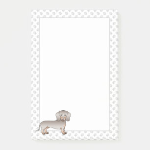 Isabella und Tan Kurzhaar Dachshund Hund und Pfote Post-it Klebezettel