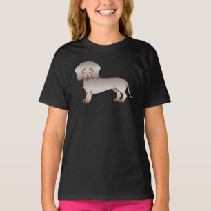 Isabella und Tan Kurzhaar-Dachshund-Illustration T-Shirt