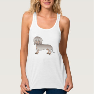 Isabella und Tan Kurzhaar-Dachshund Süßer Hund Tank Top
