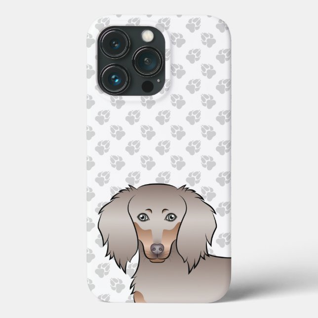 Isabella und Tan Long Hair Dackel Head & Paws Case-Mate iPhone Hülle (Rückseite)
