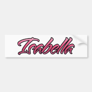Isabella verblasst pink Aufkleber Sticker Autoaufkleber
