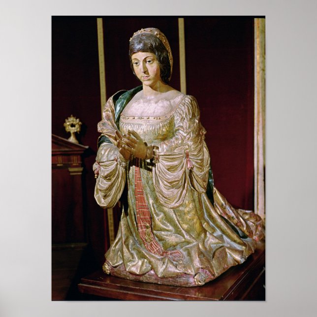 Isabella von Kastilien im Gebet, 1520-22 Poster (Vorne)