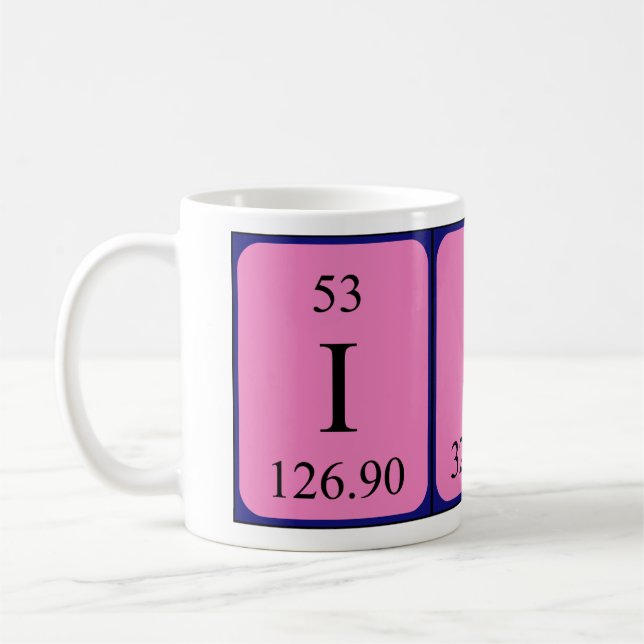 Isac Periodenname Tasse (Links)