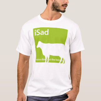 iSad Kuh-veganer oder vegetarischer T - Shirt