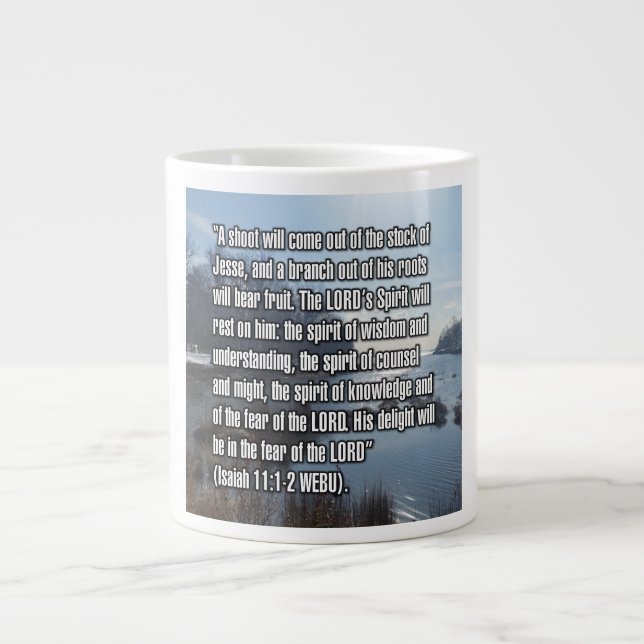 Isaiah 11:1-2 WEBU-Tasse Jumbo-Tasse (Vorderseite)