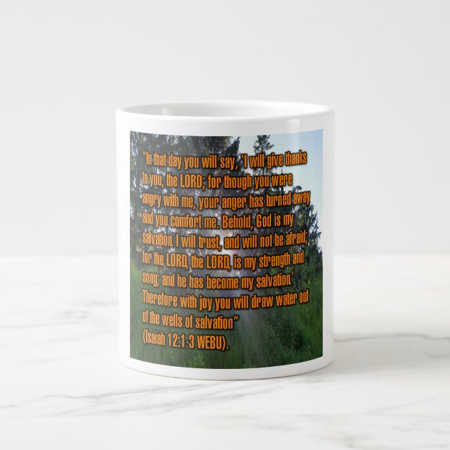 Isaiah 12:1-3 WEBU-Tasse Jumbo-Tasse (Vorderseite)