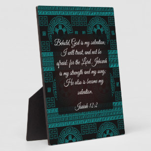 Isaiah 12:2 fotoplatte