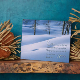 Isaiah 1:18 Inspirational Fotoplatte