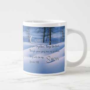 Isaiah 1:18 Inspirational Jumbo-Tasse