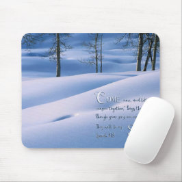 Isaiah 1:18 Inspirational Mousepad