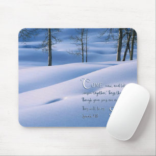 Isaiah 1:18 Inspirational Mousepad