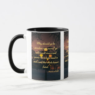 Isaiah 1:5 KJV Bible Scripture Pic Zwei-Tone-Tasse Tasse