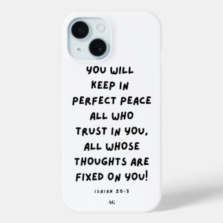 Isaiah 26:3 Fall Iphone 15 Case-Mate iPhone Hülle