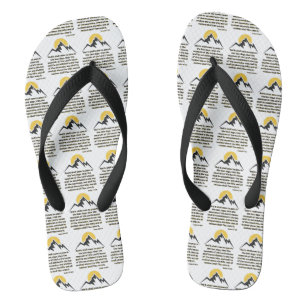 Isaiah 2:2 Bibelschrift Zitat All-over Unisex Flip Flops