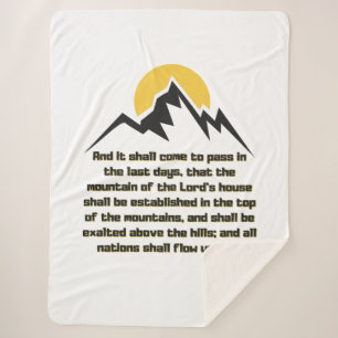 Isaiah 2:2 Bibelschrift Zitat KJV Sherpadecke