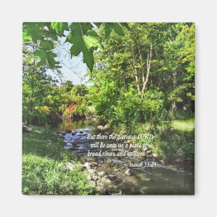 Isaiah 33:21 magnet