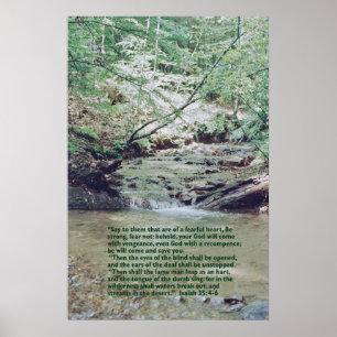 Isaiah 35:4-6 poster