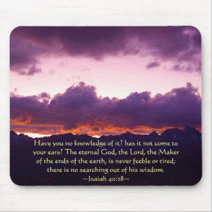 Isaiah 40:28 Sierra Sunset Mousepad
