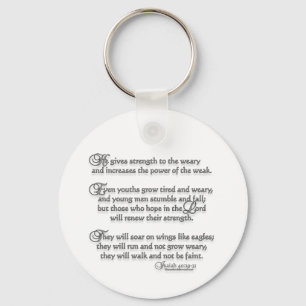 Isaiah 40:29-31 schlüsselanhänger