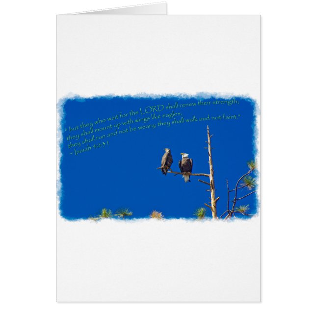 Isaiah 40:31 auf weiß (Vorne)