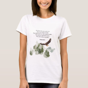 Isaiah 40:31 Berg mit Flügeln wie Adler T-Shirt