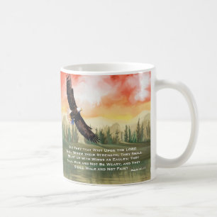 Isaiah 40:31 Bibelverse Monte on Wings Kaffeetasse