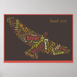 Isaiah 40:31 Bibelverse-Poster Poster