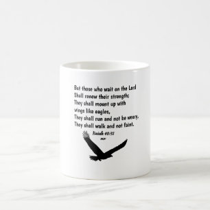 Isaiah 40:31 Bibelverse-Schrift Kaffeetasse