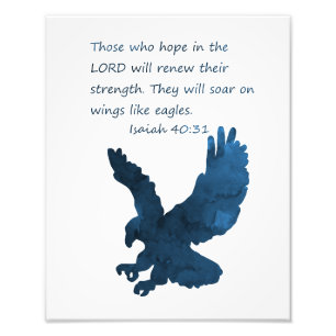 Isaiah 40 31 Bible Verse Eagle Fotodruck