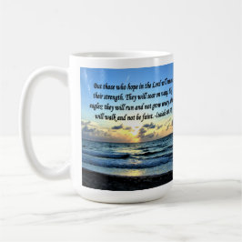 ISAIAH 40:31 BIBLE VERSE KAFFEETASSE