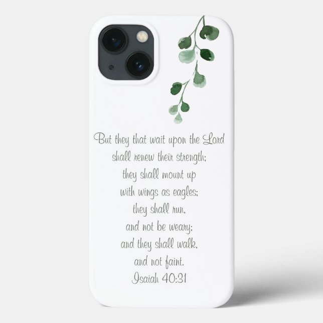 Isaiah 40:31 Bible Verse Shabby Chic Phone Case (Rückseite)
