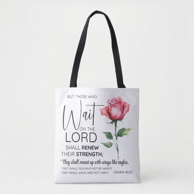 Isaiah 40:31 Die auf der Blume des Herrn warten (Vorderseite)
