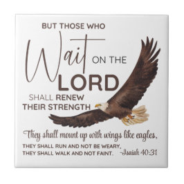 Isaiah 40:31 Die auf die Lord Scripture warten Fliese