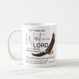 Isaiah 40:31 Die auf die Lord Scripture warten Kaffeetasse