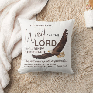 Isaiah 40:31 Die auf die Lord Scripture warten Kissen