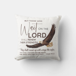 Isaiah 40:31 Die auf die Lord Scripture warten Kissen