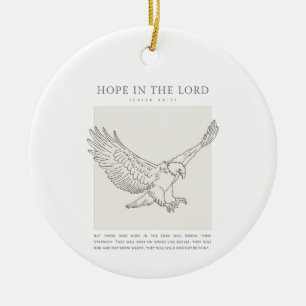 Isaiah 40:31 Hoffnung im Herrn Keramik Ornament