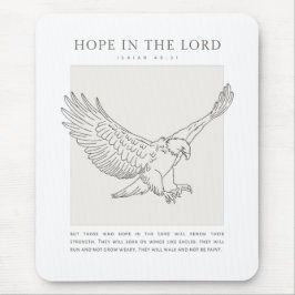 Isaiah 40:31 Hoffnung im Herrn Mousepad