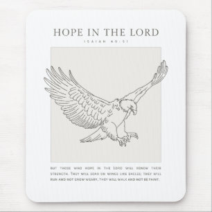 Isaiah 40:31 Hoffnung im Herrn Mousepad